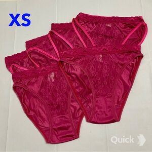 XS - New 6 pcs Kylielina Pink Mesh Panties
